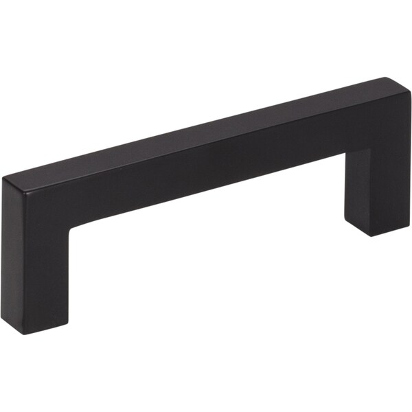 Elements 3" Center-to-Center Matte Black Square Stanton Cabinet Bar Pull 625-3MB - main
